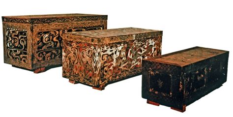 laquer coffin excavated from chinese.tomb|Analysis on the Composition/structure and Lacquering .